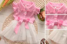 Adorable Princess Baby Toddler Girls Summer Tutu Bow Lace Tulle Party Dress