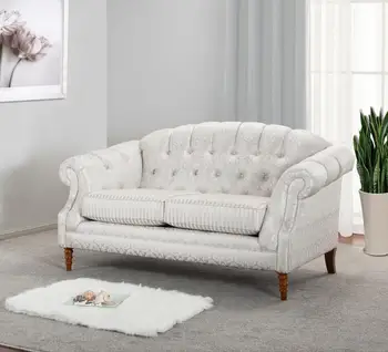 Tufted On Traditional Loveseat 2 Seater Sofa Living Room Tufted On Traditional Loveseat 2 Seater Sofa Living Room