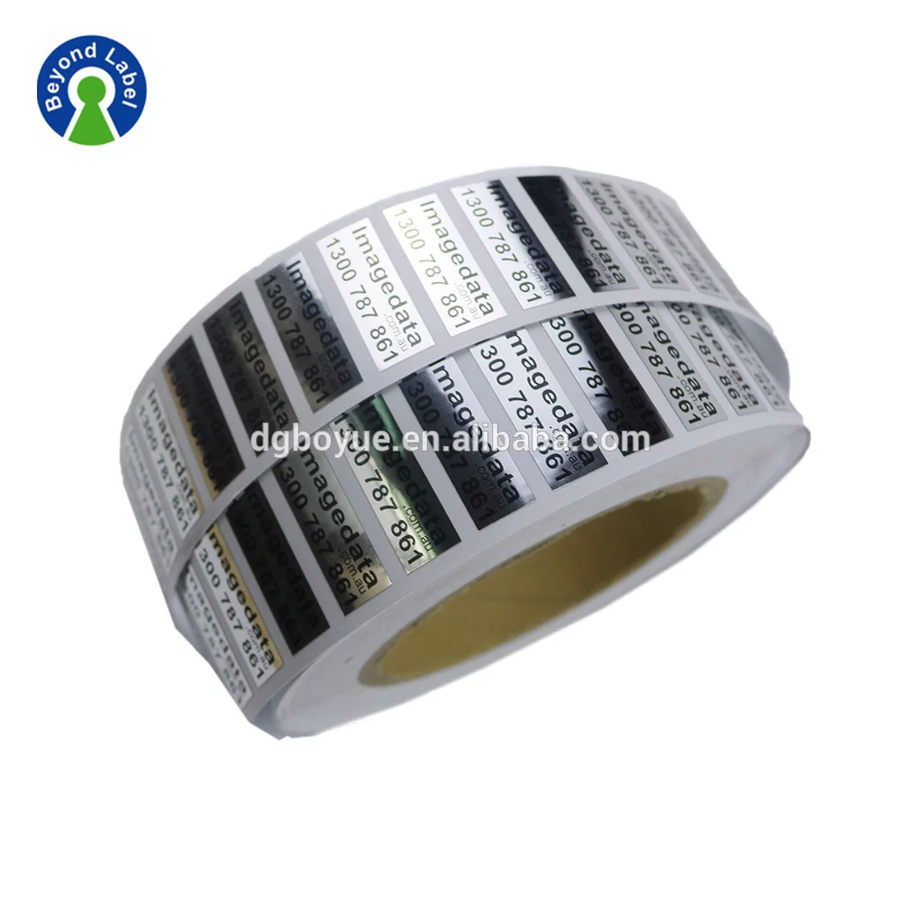 Wholesale Self Adhesive Plastic Roll Serial Number Stickers Glossy
