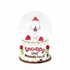45mm Festival Gifts Snoopy Cartoon Dog Statue Snow Globe For Christmas Decoration Dog Snow Ball