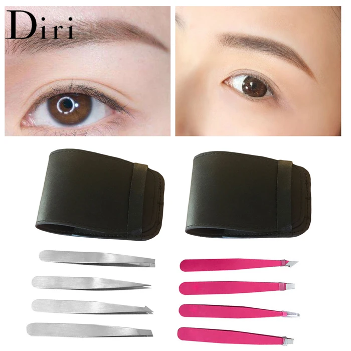 4pcs Portable Stainless Steel Eyebrow Tweezer Set 9.6cm Eyebrow Tweezers Buy Stainless Steel