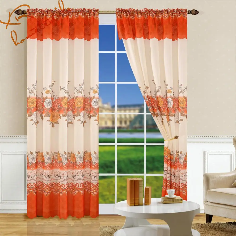 Hot Sell Classic Design Jacquard Curtain Fabric Valance Window Curtain