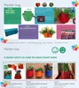 Y&C Pop up Fence Hanging Planter Bag of Six Pockets grow bag