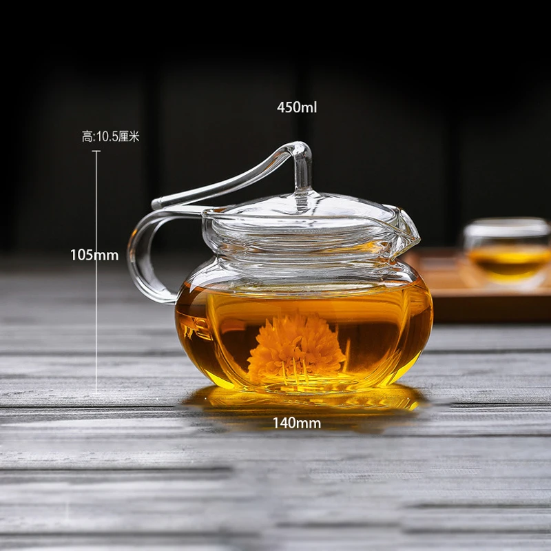 Best Selling Ultra Clear Heat Proof Cooking Pyrex Glass Teapot To Brew