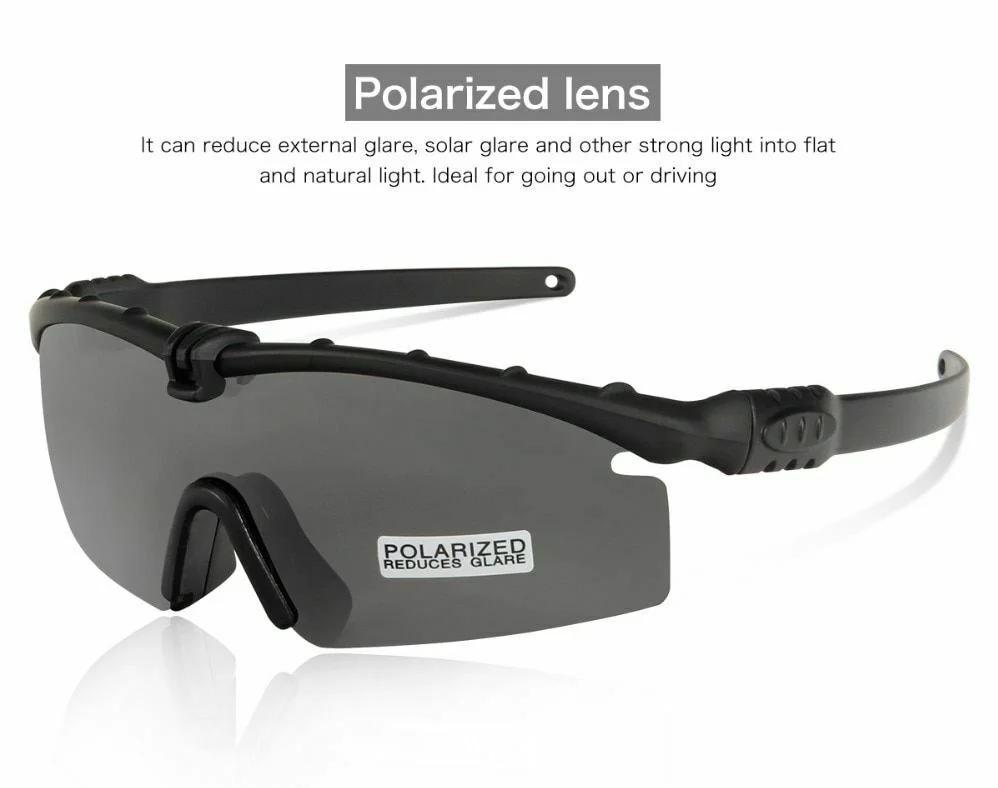 Sunglasses Polarized Myopia Frame Military Glasses UV Protection Shooting Goggle 