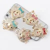 360 Degree Metal fold Finger Ring Holder Mobile Phone cat face Holder Finger Stand