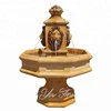 Small Garden Lion And Column Water Fountain