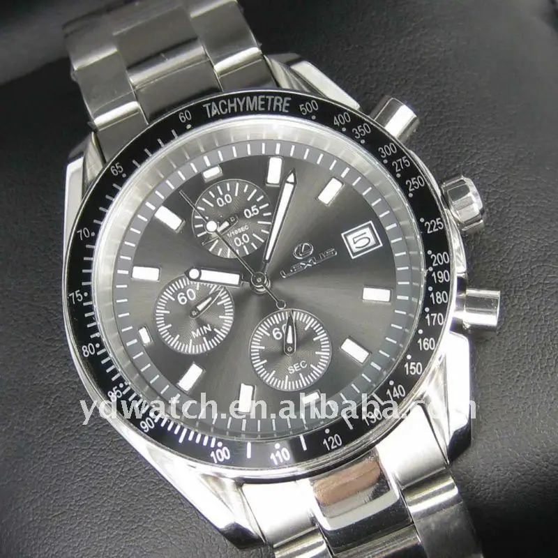 Stainless Steel Chronograph Watches Men 