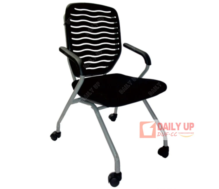 Lecture Style Chair with Casters Movable School Chair with Armrest Executive Office Chair For Meeting Rooms Best Selling Items