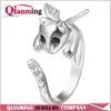 Gold Silver Plated Cute Cat Ring With Angel Wing Hello Kitty Ring Bijoux Anel Feminino Roxi Rings for Women Men Bague