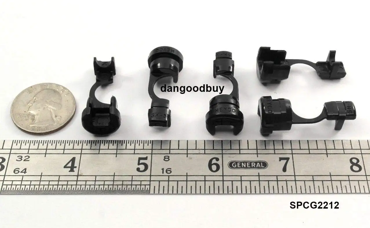 .360/" Round Cord 12 Snap-In Black Cord Grips Bushing Strain Relief .325