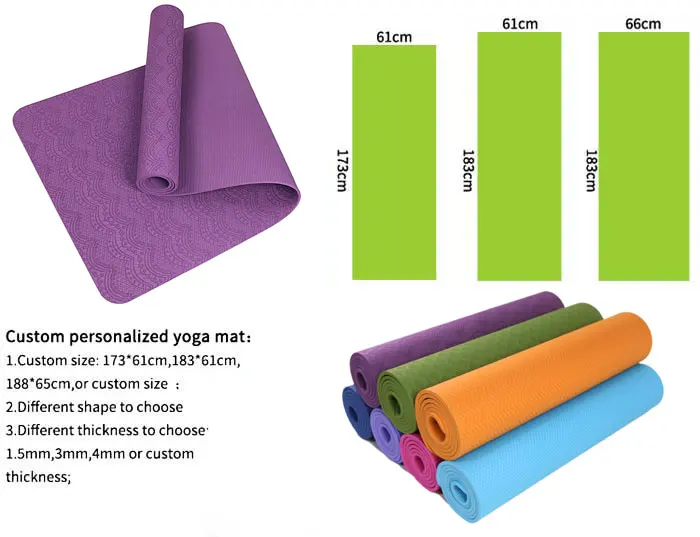yoga mat size for height