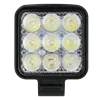 Excellent Performance Auto 3Inch MIni Square 27W LED Spot Light 9leds LED Auxiliary Light For Off road Truck ATV Tractor