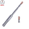 Carbide Single Tip with Copper U Flute SDS Plus Rotary Hammer Drill Bit for Concrete and Hard Stone