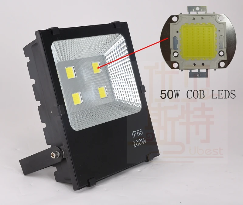 dimmable led flood light COB LED Chip 10W 20W 30W 50W 100W Super Brightness LM-80 Approved 50W COB LED 120-130LM/W LED