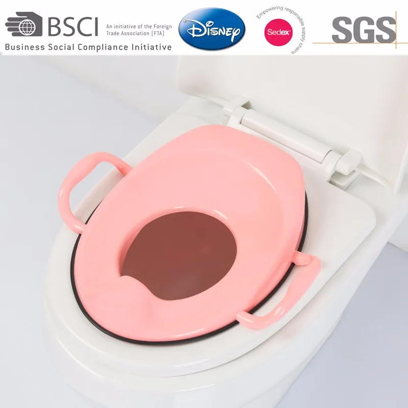 Ce Standard Plastic Material Baby Toilet Training Seat With Handle