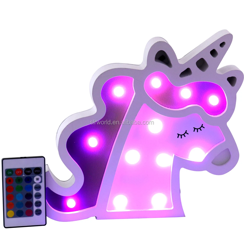 Amazon best seller color changing LED light unicorn night light