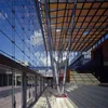 Curtain wall point support systems insulation thermal glass wall