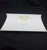 custom gold foil logo white organic pillow box for baby