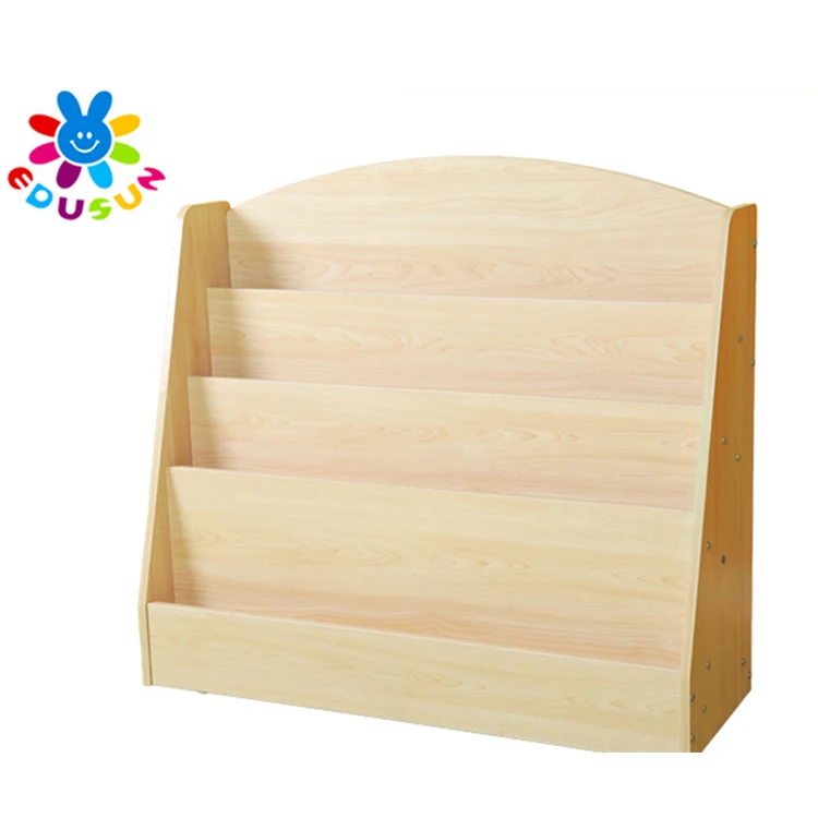 wooden bookshelf for kids