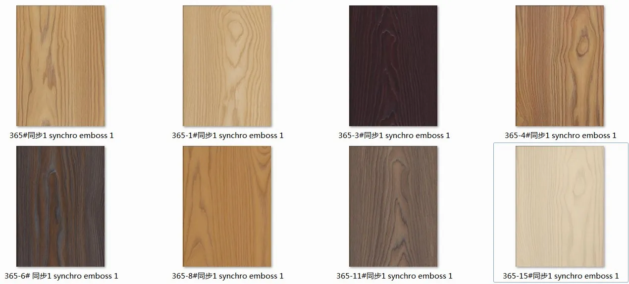 18mm carcase panel synchronized emboss melamine particle board