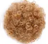 Spring sunshine Hair Bun High Ponytail Puff Afro Kinky Curly Drawstring Short Afro Pony Tail Clip in on Synthetic