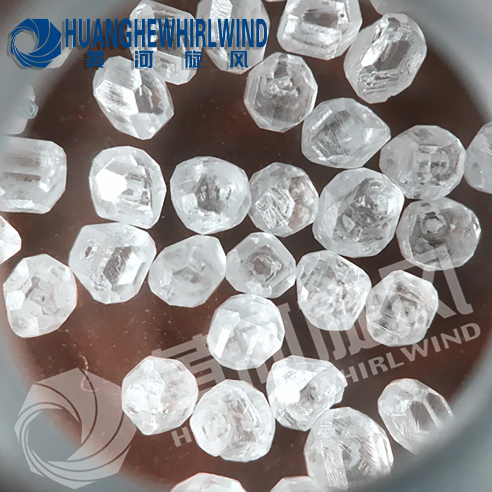 Large Size Rough RAW Uncut HPHT White Synthetic CVD Diamond