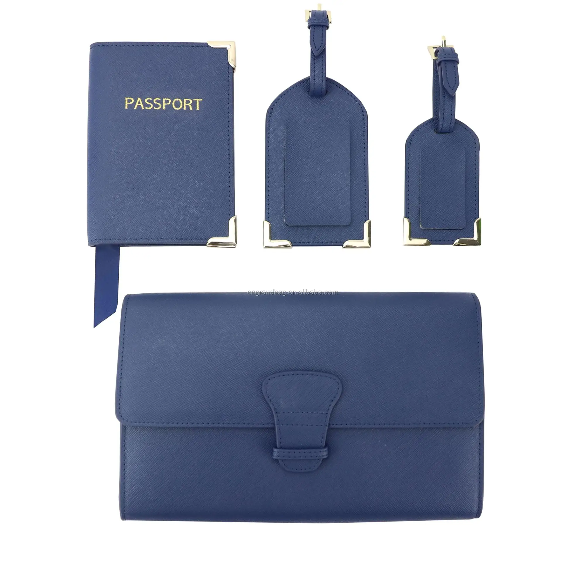 saffiano leather passport holder