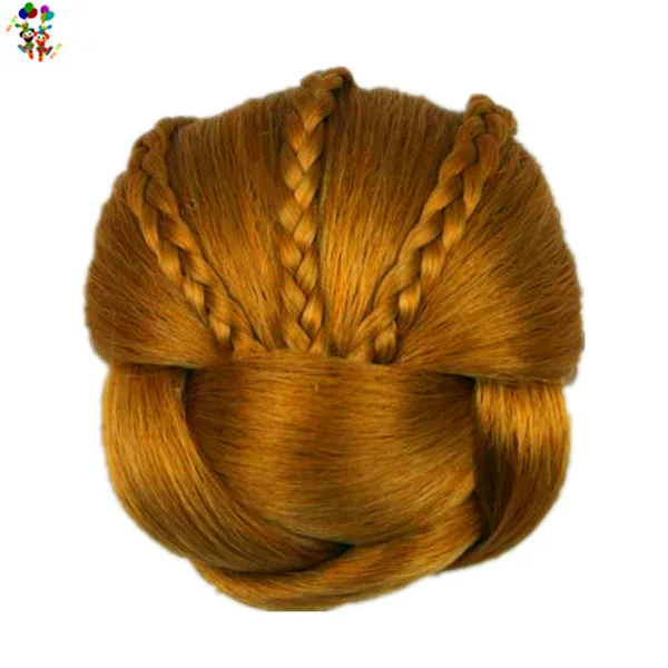 Fashion Women European Braid Synthetic Hair Buns With Comb Hpc