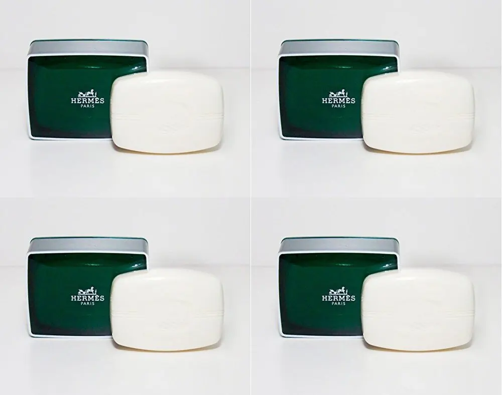 Hermes eau d'Orange Verte 3.5oz /100g Boxed Soaps - Set of 4