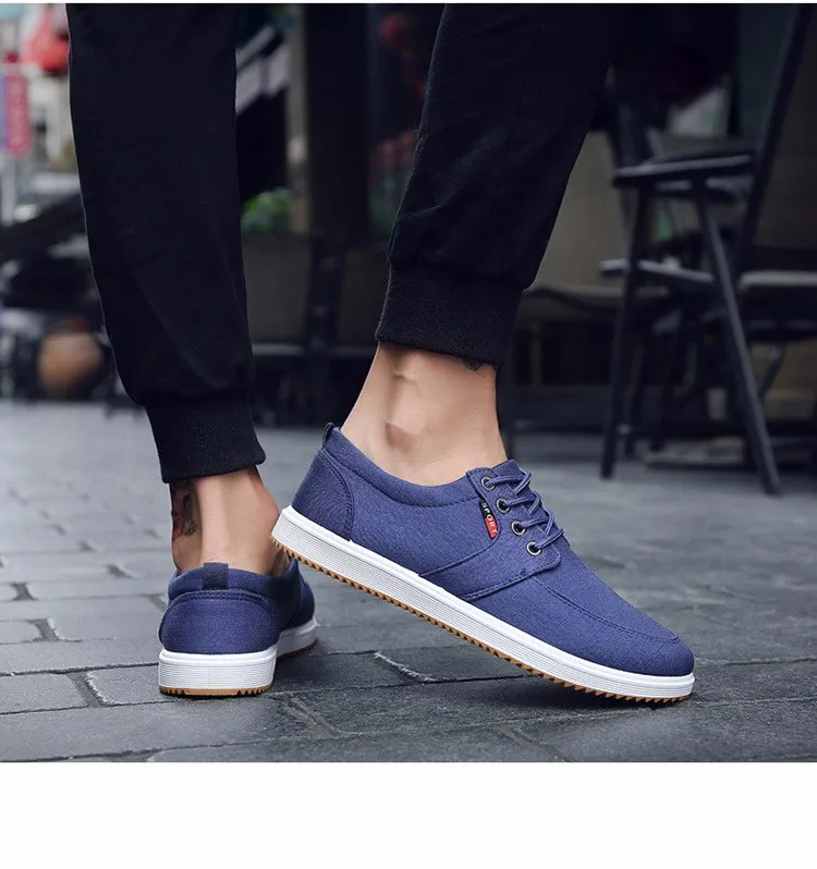 flat canvas shoes for men
