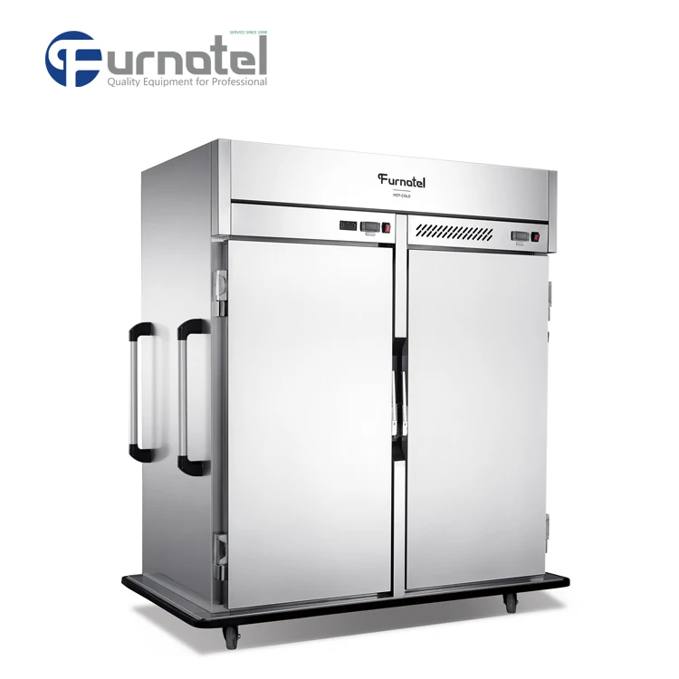 Catering Double Temperature Heated Cold Mobile Food Warmer Holding