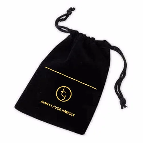 Velvet bags with logo Clearance