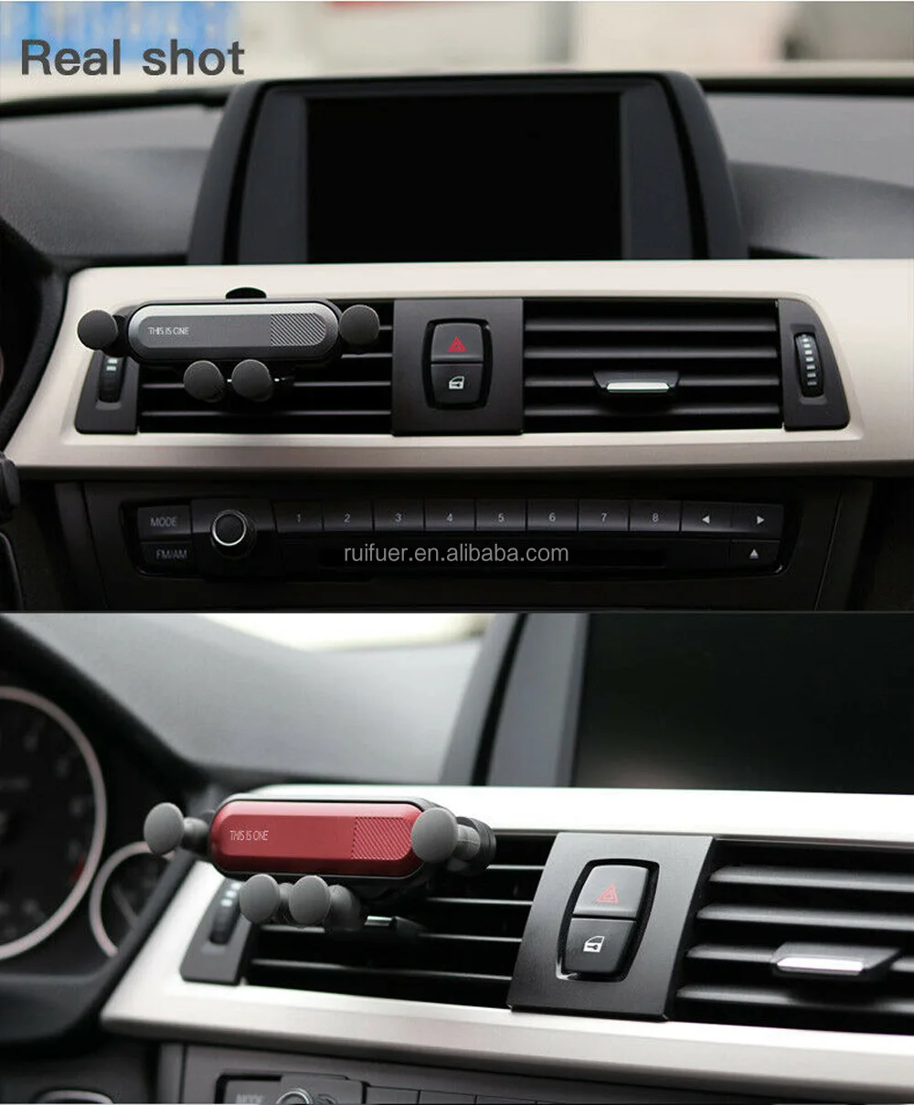 2019 new type 360 degree steering adjustment car air vent holder mini gravity car phone holder Cell Phone Holder .jpg