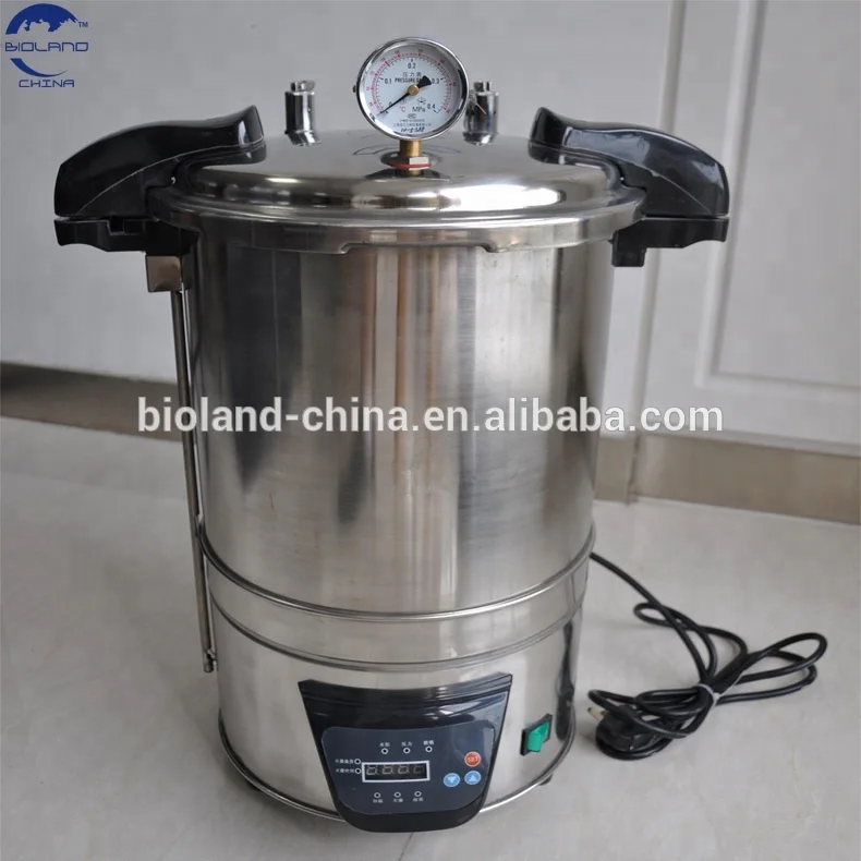 18l Steam Sterilizer Autoclave Laboratory Portable Type Stainless Steel