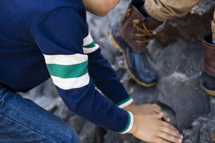 Baby Boy Sweater Designs Classic Navy Color Pullover Long Sleeve