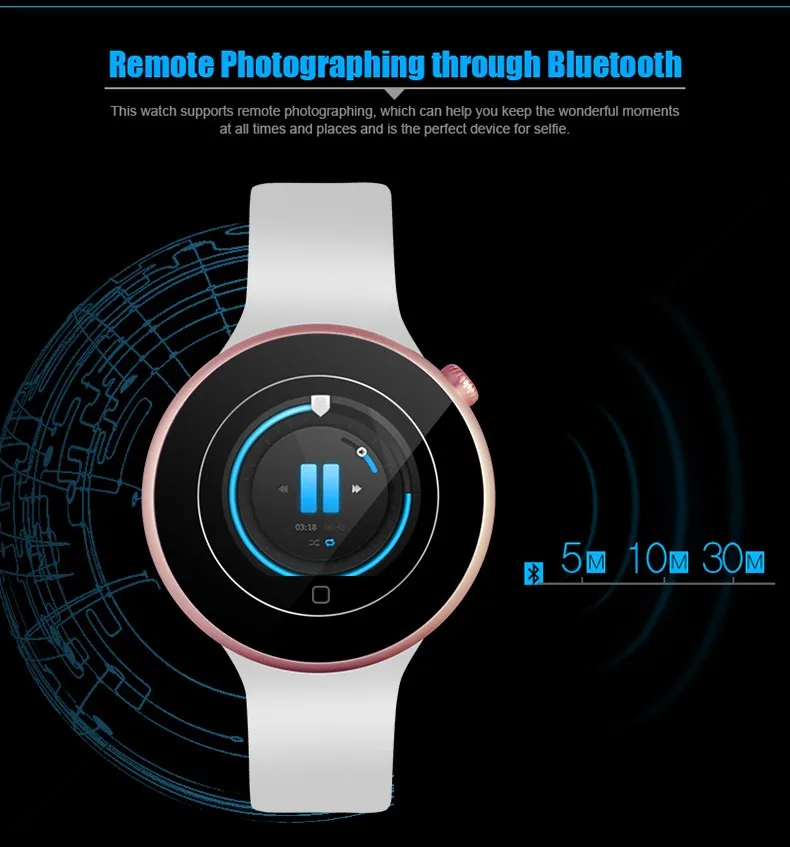 C1 Smart Watch 1.22 Dual Bluetooth IP67 Waterproof Heart Rate Monitor Siri Gesture Control Remote Camera for Android iOS