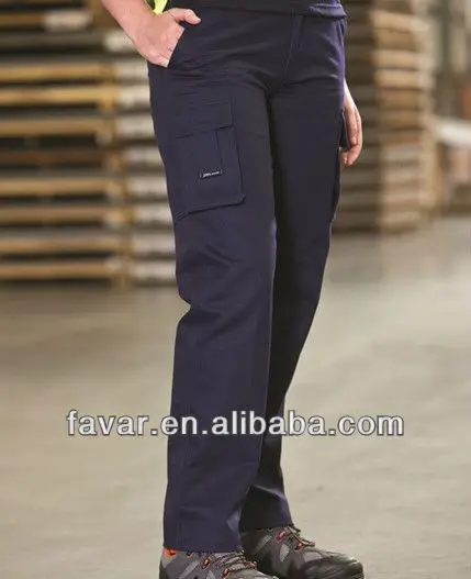 blue cargo work pants