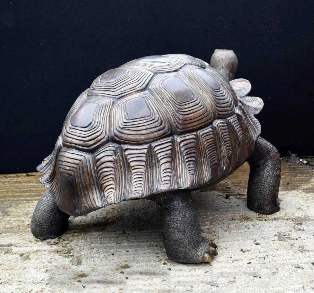 Realistic Turtle Sculpture Bronze Giant Tortoise Garden Statue - Buy ...