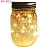 Mini Wedding Decorate Festival Celebration Solar Friendship Lamp Mason Jar Lid String Light