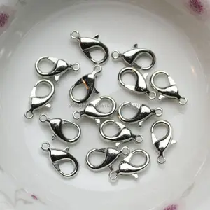 Factory Wholesale Silver Color Lobster Clasp Key Chain Key Ring DIY Jewelry Making Supplies and Findings