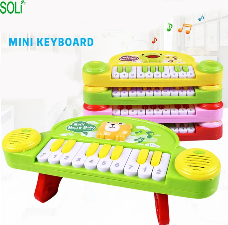 Child Electronic Piano Early Childhood Education Mini Music Toy Piano Cartoon Musical Instrument Toy Color Box Bring Joyful ABS