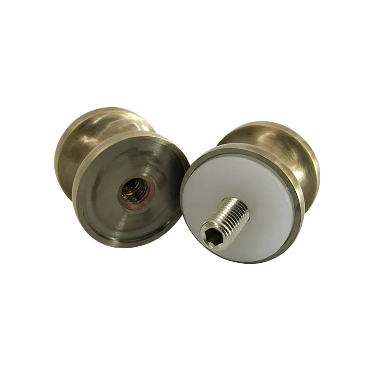 Th0242 Dia 30mm Brass Double Sided Screwed Puller Knob For Glass