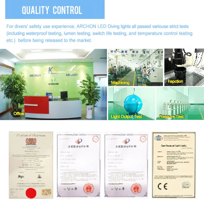 ARCHON WM16 II High Quality LED Diving Light 3500 Lumens Diving Video Light