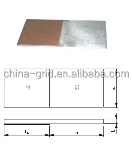Copper and aluminum transition plate (MG type)