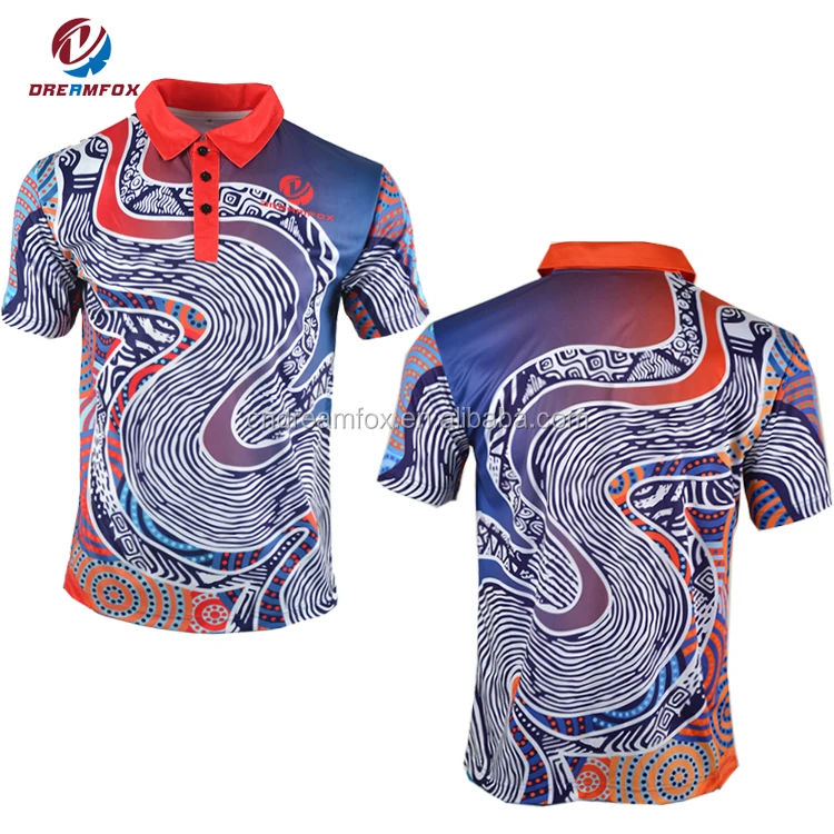 Full Sublimation Man Polo T-shirt Indigenous Polo Shirt Design ...