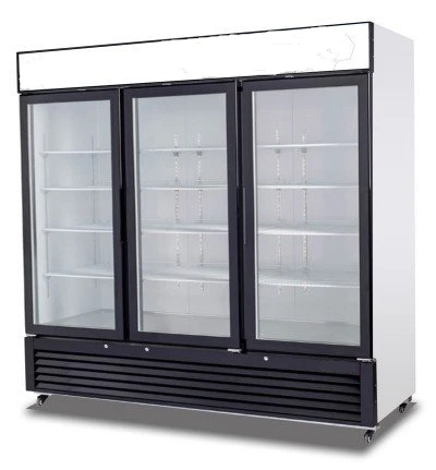 商用立式玻璃门饮料冰箱酒吧玻璃门冰箱