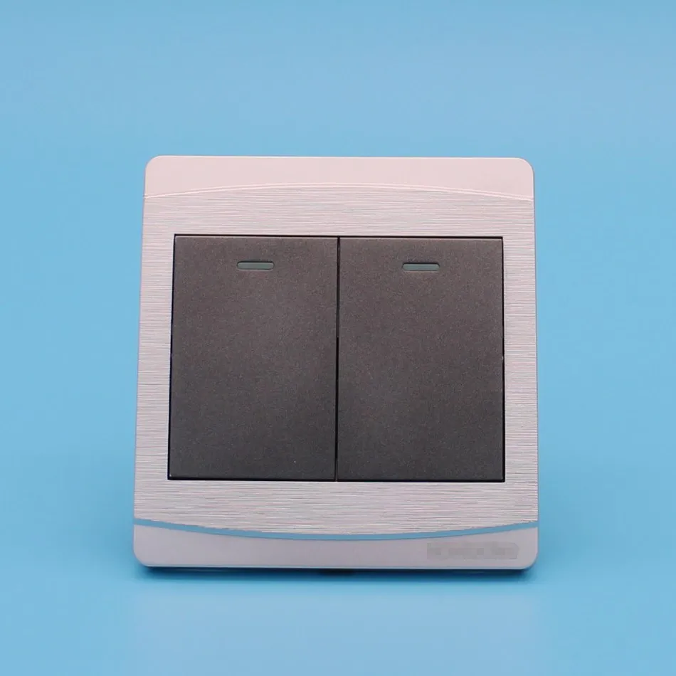 英国标准 2 组双向电子控制照明智能墙壁开关