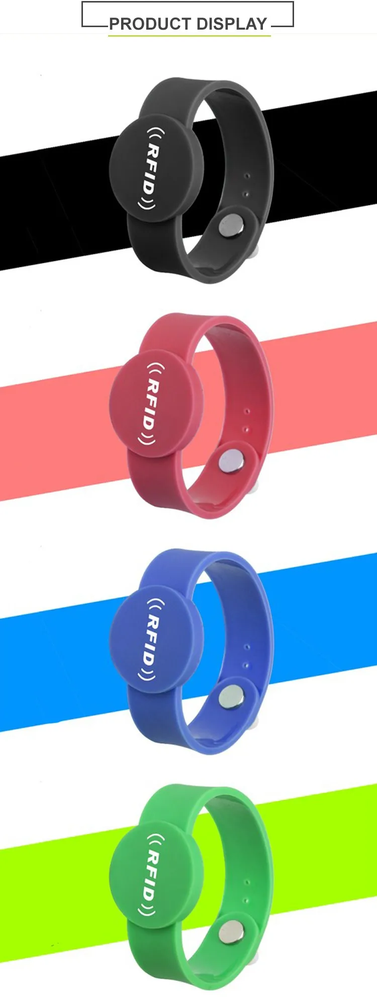 Personalized Gps Tracking Bracelet Round Dial Smart Rfid Wristband