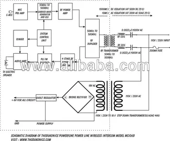 Ac Power Line Fm Wireless Intercom Schematic Diagram ... clearcom wiring diagram 